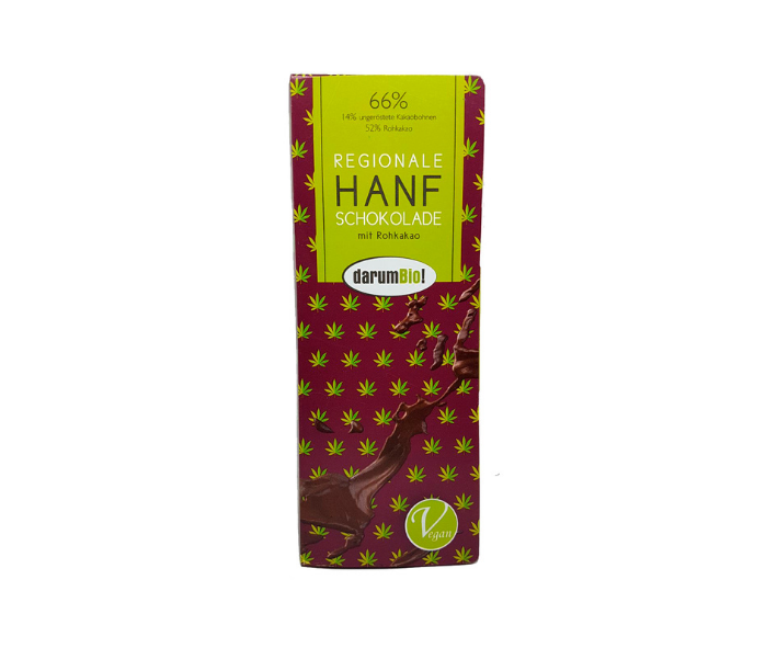 Hanfschokolade mit Hanfsamen